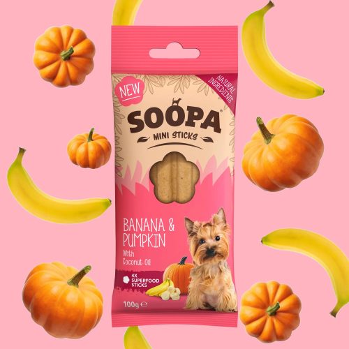 SOOPA - Dental Sticks Mini  - Banán és Sütőtök fogtisztító